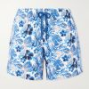 Moorise Straight-Leg Mid-Length Printed Recycled Swim Shorts Moorise Straight-Leg Mid-Length Printed Recycled Swim Shorts