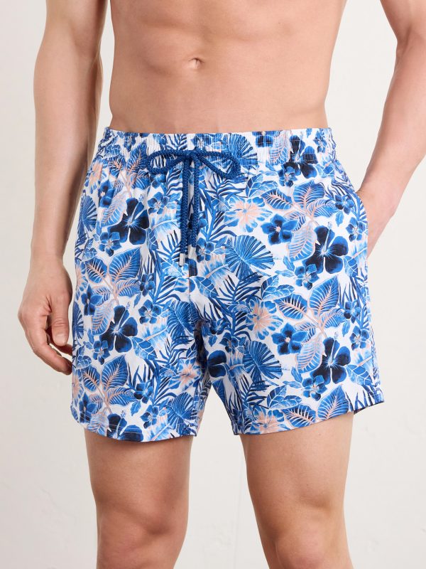 Moorise Straight-Leg Mid-Length Printed Recycled Swim Shorts - OU Moorise Straight-Leg Mid-Length Printed Recycled Swim Shorts - OU