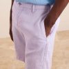Straight-Leg Garment-Dyed Linen Shorts - CU Straight-Leg Garment-Dyed Linen Shorts - CU