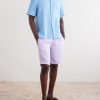 Straight-Leg Garment-Dyed Linen Shorts - OU Straight-Leg Garment-Dyed Linen Shorts - OU