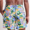Moorea Straight-Leg Mid-Length Printed ECONYL® Swim Shorts - BK Moorea Straight-Leg Mid-Length Printed ECONYL® Swim Shorts - BK
