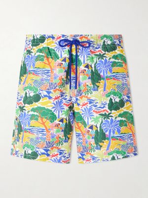 Moorea Straight-Leg Mid-Length Printed ECONYL® Swim Shorts