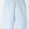 Moopea Straight-Leg Mid-Length Striped Wool-Blend Swim Shorts