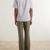 Charli Camp-Collar Printed Organic Cotton Shirt - BK Charli Camp-Collar Printed Organic Cotton Shirt - BK