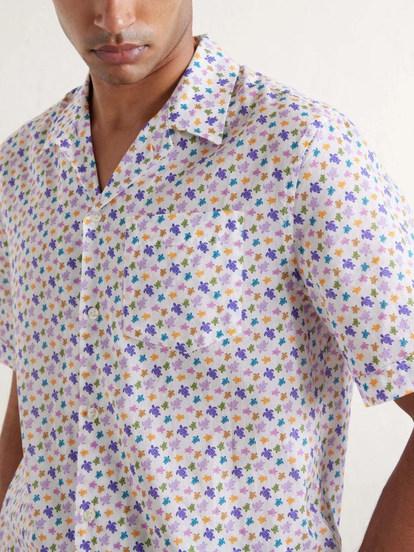 Charli Camp-Collar Printed Organic Cotton Shirt - CU Charli Camp-Collar Printed Organic Cotton Shirt - CU