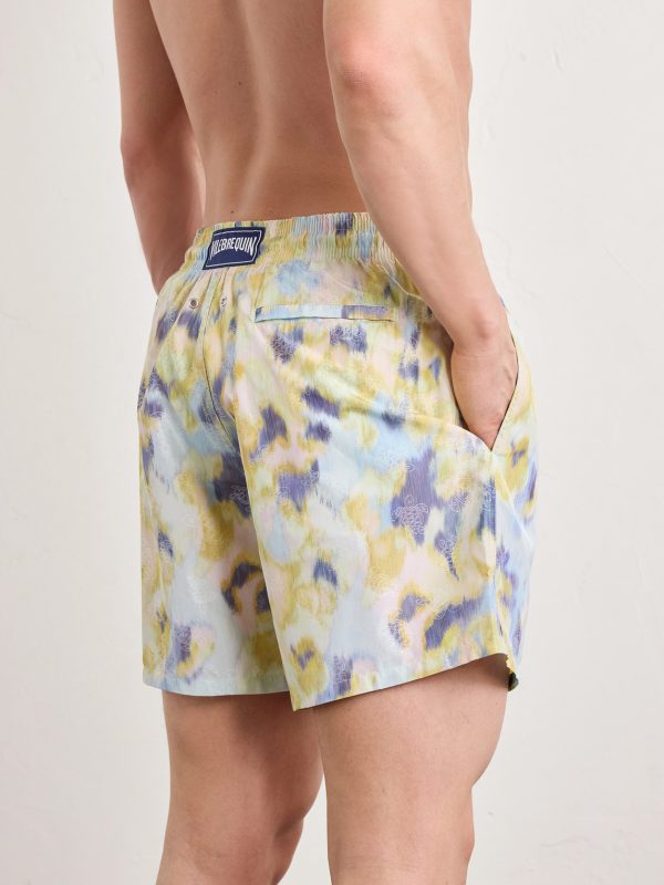 Moopea Straight-Leg Mid-Length Printed Recycled Swim Shorts - BK