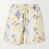 Moopea Straight-Leg Mid-Length Printed Recycled Swim Shorts