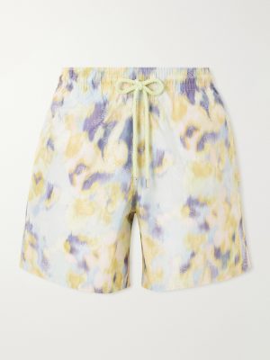 Moopea Straight-Leg Mid-Length Printed Recycled Swim Shorts