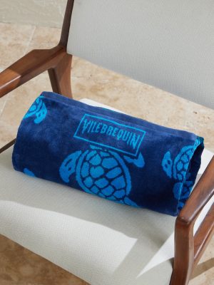 Organic Cotton-Terry Jacquard Beach Towel