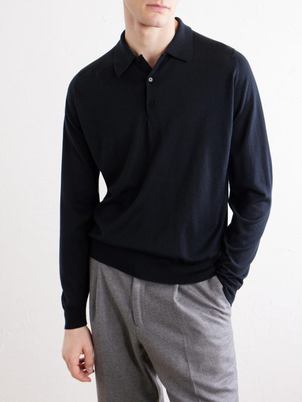 Caverhill Knitted Merino Wool Polo Shirt - FR Caverhill Knitted Merino Wool Polo Shirt - FR