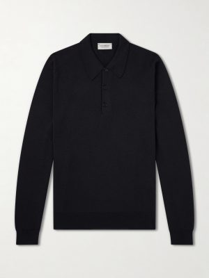 Caverhill Knitted Merino Wool Polo Shirt Caverhill Knitted Merino Wool Polo Shirt