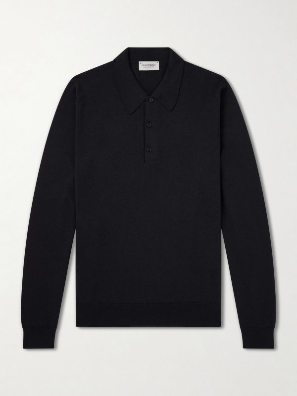 Caverhill Knitted Merino Wool Polo Shirt Caverhill Knitted Merino Wool Polo Shirt