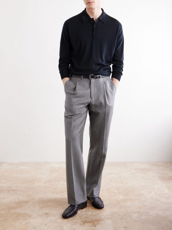 Caverhill Knitted Merino Wool Polo Shirt - OU Caverhill Knitted Merino Wool Polo Shirt - OU