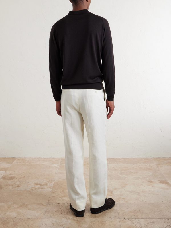 Belper Slim-Fit Merino Wool Polo Shirt - BK Belper Slim-Fit Merino Wool Polo Shirt - BK