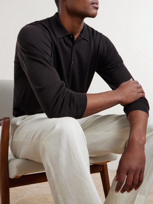 Belper Slim-Fit Merino Wool Polo Shirt - CU Belper Slim-Fit Merino Wool Polo Shirt - CU
