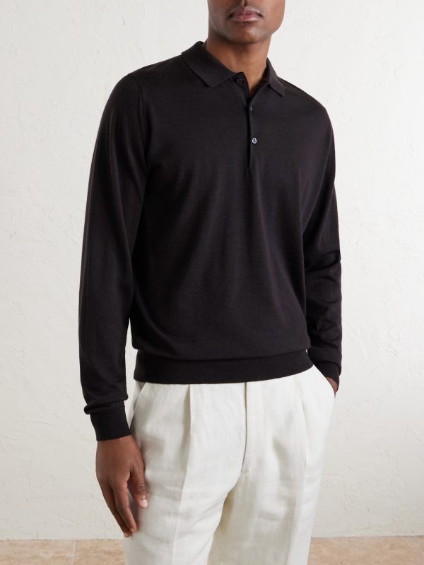 Belper Slim-Fit Merino Wool Polo Shirt - FR Belper Slim-Fit Merino Wool Polo Shirt - FR