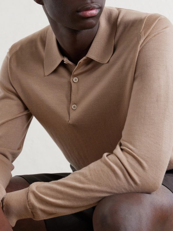 Caverhill Knitted Merino Wool Polo Shirt - CU