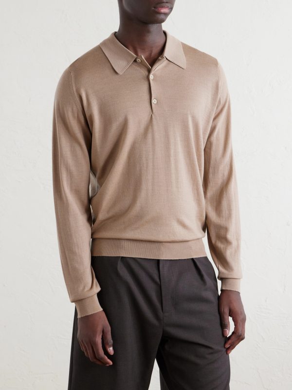 Caverhill Knitted Merino Wool Polo Shirt - FR