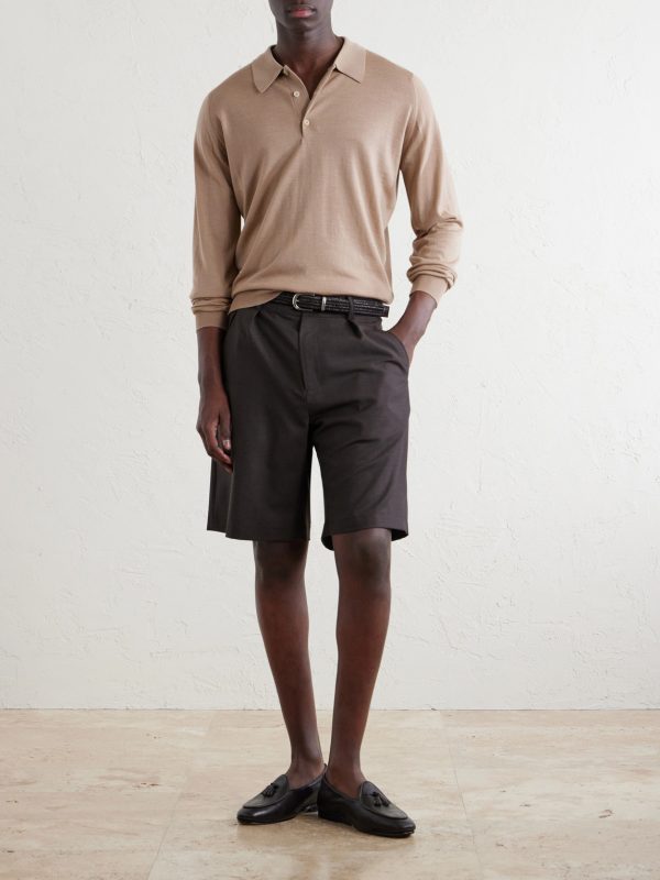Caverhill Knitted Merino Wool Polo Shirt - OU