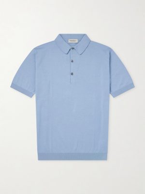 Adrian Slim-Fit Sea Island Cotton Polo Shirt Adrian Slim-Fit Sea Island Cotton Polo Shirt