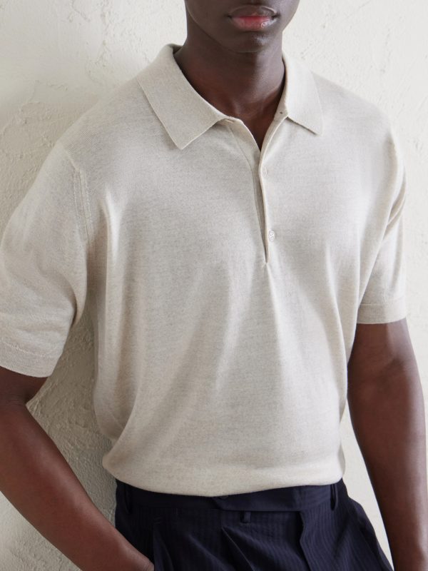 Macloud Knitted Merino Wool Polo Shirt - CU