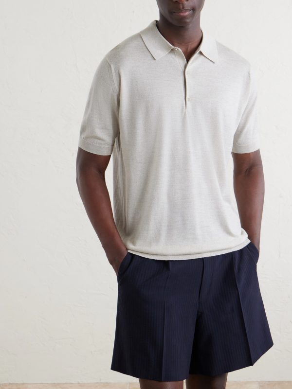 Macloud Knitted Merino Wool Polo Shirt - FR