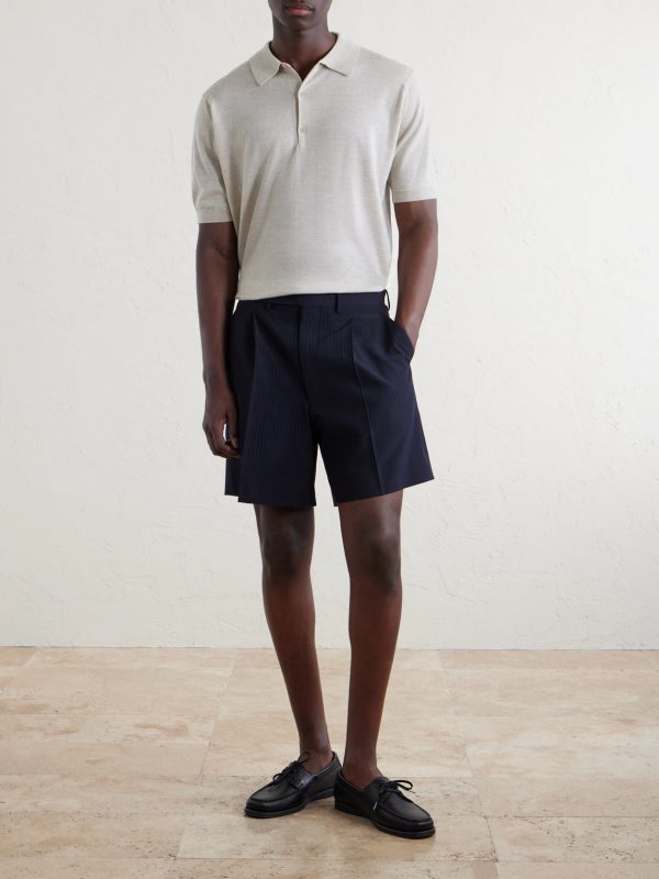 Macloud Knitted Merino Wool Polo Shirt - OU