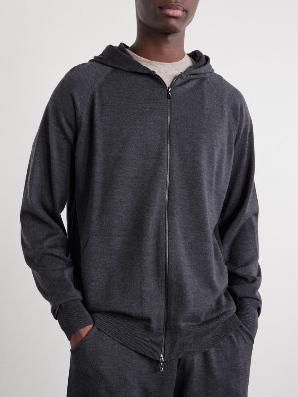 Carty Merino Wool Zip-Up Hoodie - FR
