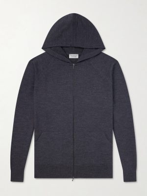 Carty Merino Wool Zip-Up Hoodie