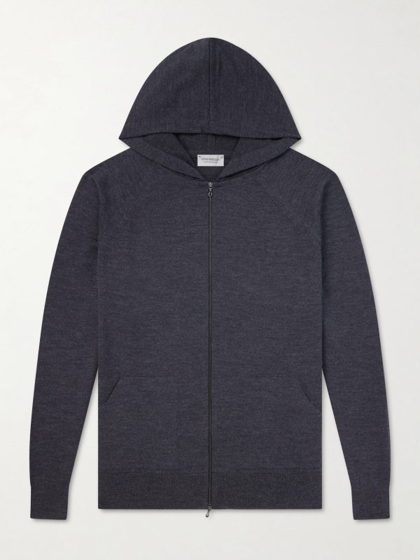 Carty Merino Wool Zip-Up Hoodie