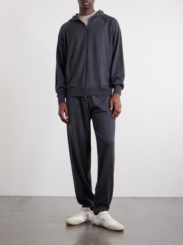 Carty Merino Wool Zip-Up Hoodie - OU