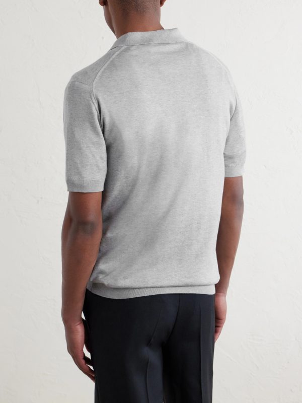 Adrian Slim-Fit Sea Island Cotton Polo Shirt - BK