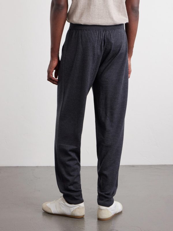 Henning Tapered Merino Wool Sweatpants - BK Henning Tapered Merino Wool Sweatpants - BK