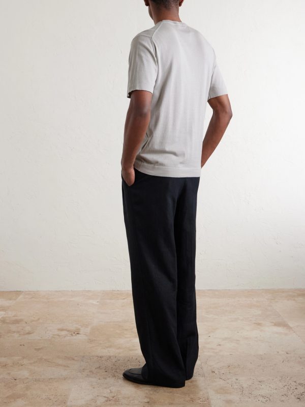Lorca Slim-Fit Sea Island Cotton T-Shirt - BK Lorca Slim-Fit Sea Island Cotton T-Shirt - BK