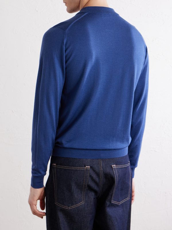 Caverhill Knitted Merino Wool Polo Shirt - BK Caverhill Knitted Merino Wool Polo Shirt - BK