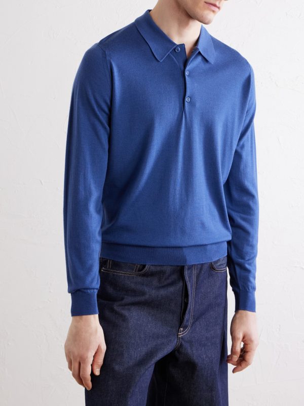 Caverhill Knitted Merino Wool Polo Shirt - FR Caverhill Knitted Merino Wool Polo Shirt - FR