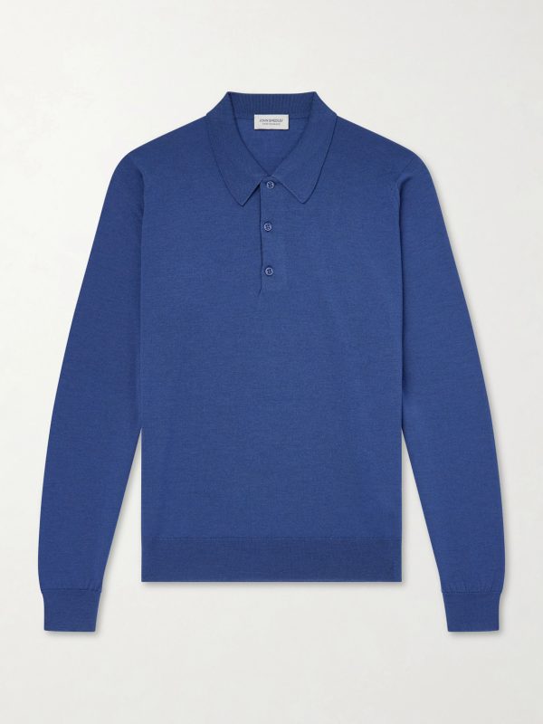 Caverhill Knitted Merino Wool Polo Shirt Caverhill Knitted Merino Wool Polo Shirt