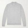 16.Singular Merino Wool Zip-Up Cardigan