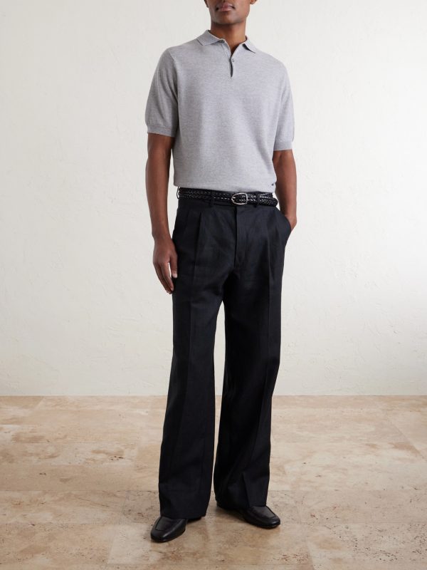 14.Singular Slim-Fit Merino Wool-Piqué Polo Shirt - OU