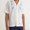 Maitan Camp-Collar Embroidered Cotton Shirt - FR Maitan Camp-Collar Embroidered Cotton Shirt - FR