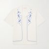 Maitan Camp-Collar Embroidered Cotton Shirt Maitan Camp-Collar Embroidered Cotton Shirt