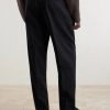 Tropical Straight-Leg Wool Trousers - BK Tropical Straight-Leg Wool Trousers - BK