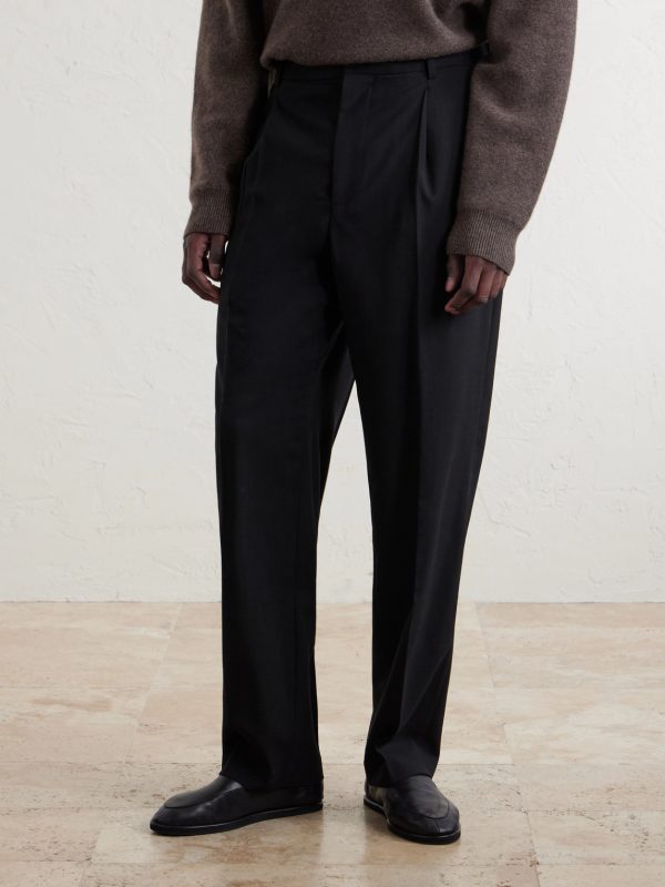 Tropical Straight-Leg Wool Trousers - FR Tropical Straight-Leg Wool Trousers - FR