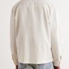Suede-Trimmed Cotton-Blend Jacket - BK Suede-Trimmed Cotton-Blend Jacket - BK