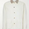 Suede-Trimmed Cotton-Blend Jacket Suede-Trimmed Cotton-Blend Jacket