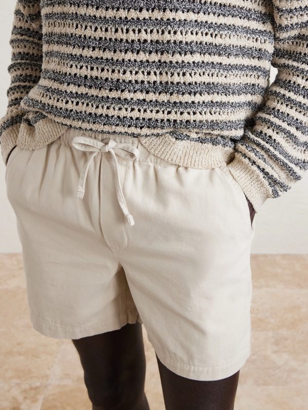 Straight-Leg Cotton-Canvas Drawstring Shorts - CU