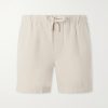 Straight-Leg Cotton-Canvas Drawstring Shorts