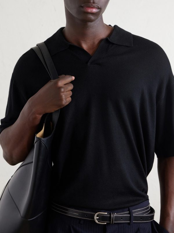 Knitted Cotton Polo Shirt - CU Knitted Cotton Polo Shirt - CU