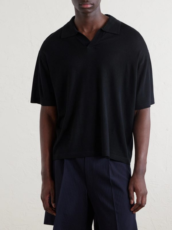 Knitted Cotton Polo Shirt - FR Knitted Cotton Polo Shirt - FR