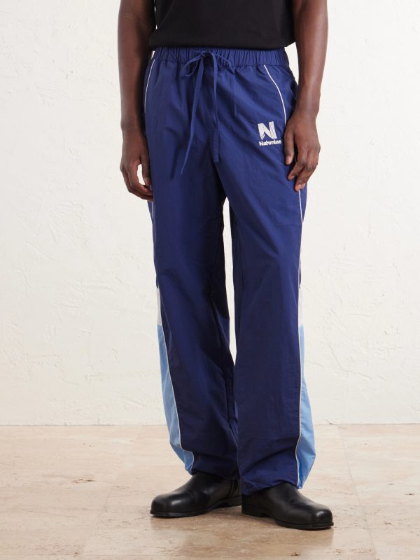 Straight-leg Logo-Embroidered Nylon Trousers - FR Straight-leg Logo-Embroidered Nylon Trousers - FR